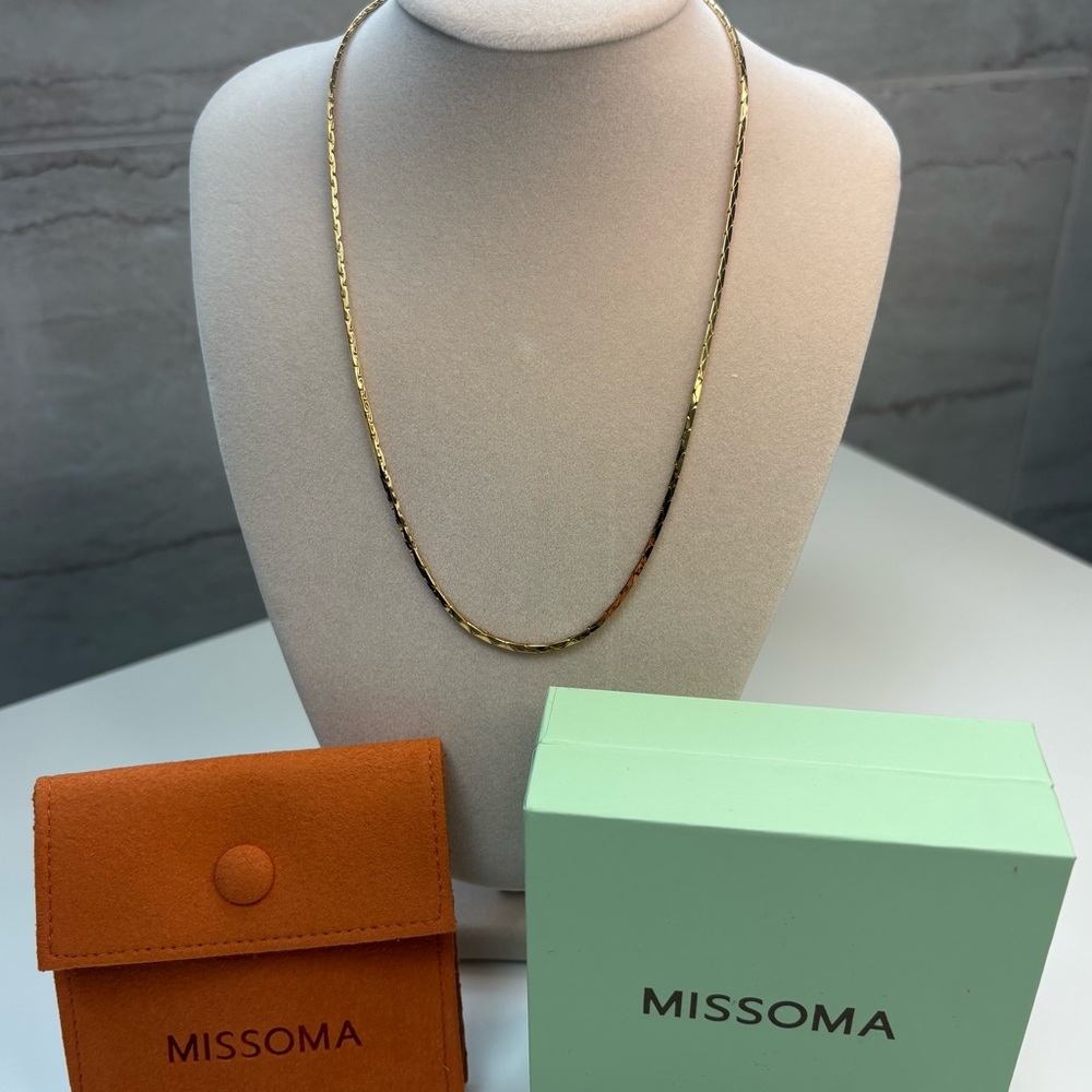 Missoma Lucy Williams Cobra Snake Chain Choker Necklace, Gold